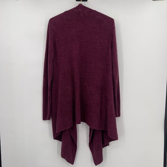 Barefoot Dreams Fall CozyChic Lite Circle Plum Cardigan Open Front — Plum L/XL - Picture 5 of 9